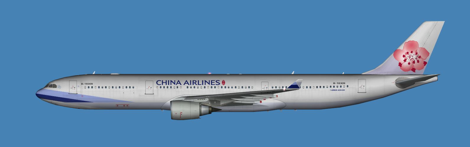 China Airlines Airbus A330-300 FSPainter FSX / P3D